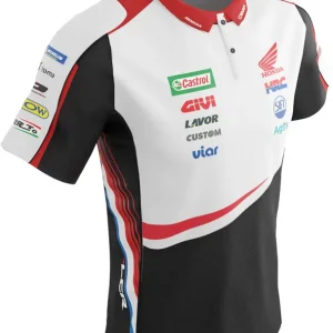Ixon Marquez LCR Polo Shirt - White/Black/Red - L Sale