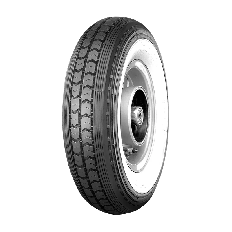 High Quality Continental LB Front/Rear Tyre - White Wall - 130/70P12 - [62P] - TL