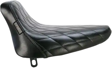 Worldwide Shipping Le Pera #LN-007DM - Bare Bones Solo Seat - Diamond Stitch - Black - Softail '84-'99