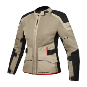 Ixon Womens M-Njord Womens Jacket - Sand/Black/Red - S Crafted