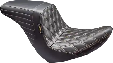 Affordable Le Pera #LYRU-590DD-CHET - Kickflip Up Front Seat - Double Diamond w/ Chestnut Thread - Black - FL/FX '18-'24
