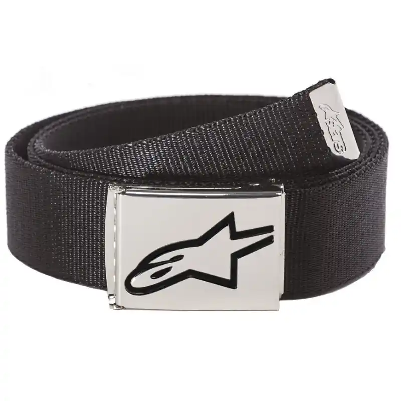 Top Pick Alpinestars Ageless Web Belt - Black/Chrome - OS
