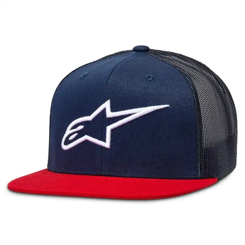 Must Have Alpinestars Corp Trucker Hat - Navy/Red - OS