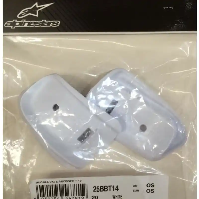 Worldwide Shipping Alpinestars 14 Tech 10 Buckle Base Support - White - OS