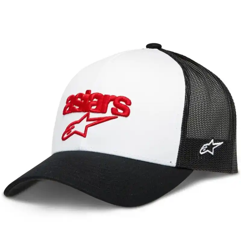 Alpinestars Pedigree Hat - Black/White/Red - OS Trusted Brand