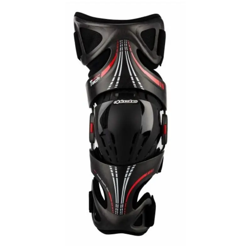 Alpinestars Fluid Tech Left Knee Brace - Anthracite/Red/White - S/M/L Discount