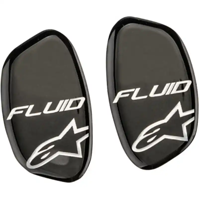 Alpinestars Fluid Tech Hinge Covers Set - Black/Ocean Worldwide Shipping