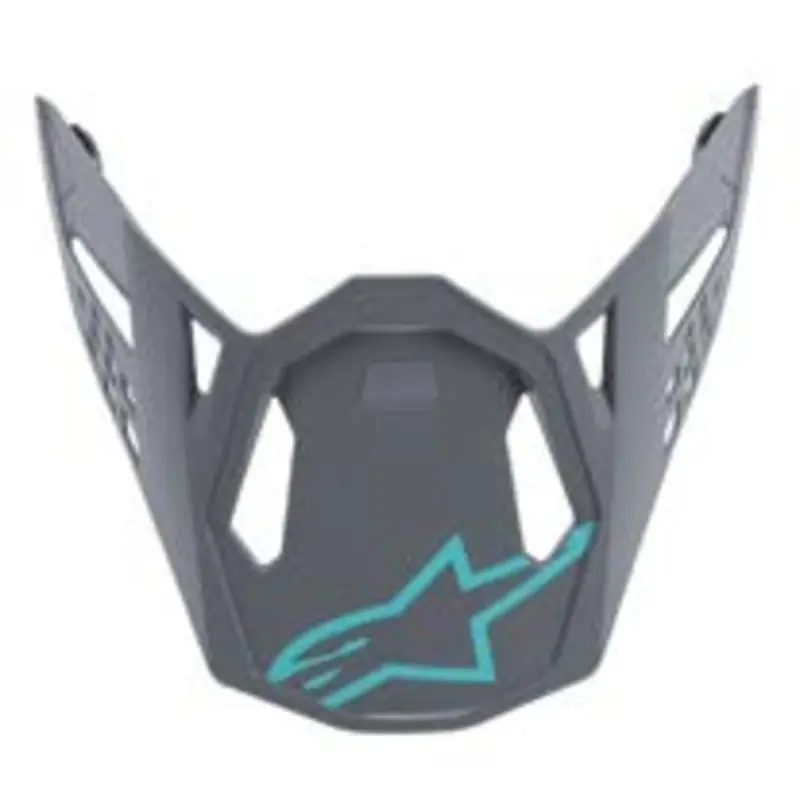 Alpinestars SM8 Visor - Clear/Grey/Teal - OS Trusted Brand