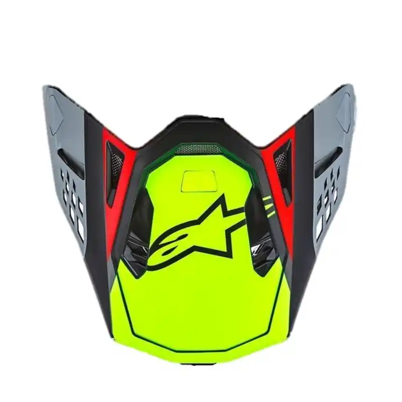 Alpinestars SM10 Anaheim Visor - Fluro Red/Black/Cayene/Fluro Yellow - OS Shop Now