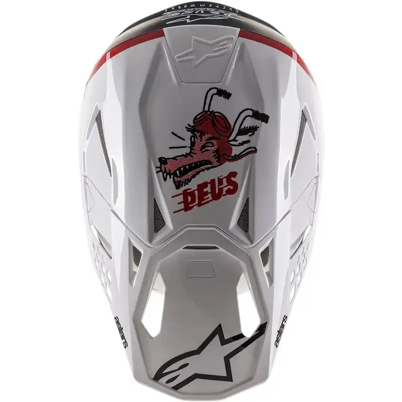 Alpinestars SM8 LE Deus Monster Cup Visor - White - OS Genuine