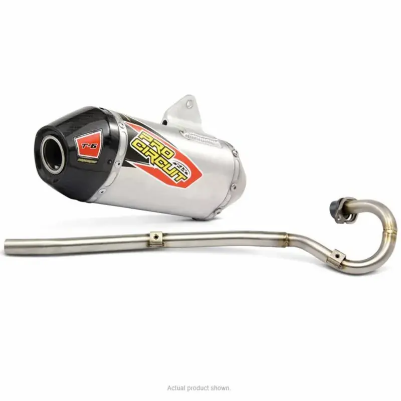 Bargain Pro Circuit T6 System for Honda CRF125F '13-18 (Carbon End Cap, Removable Spark Arrestor)