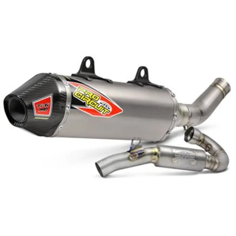 Viral Pro Circuit 450Sx-F / Fc450 16-18 Ti-6 Pro System - Carbon End Cap, Full Titanium System, Fim Legal