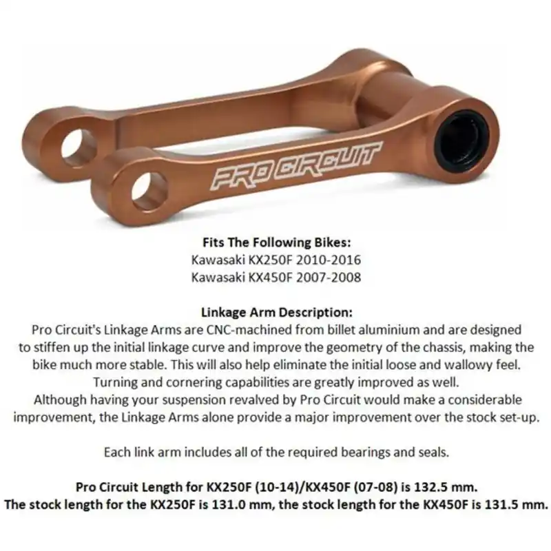 Best Price Pro Circuit Kx450F 07-08, Kx250F 10-16 - Link Arm (250-450 Stock 132.5 Pc 450 131.5 - 250 131)
