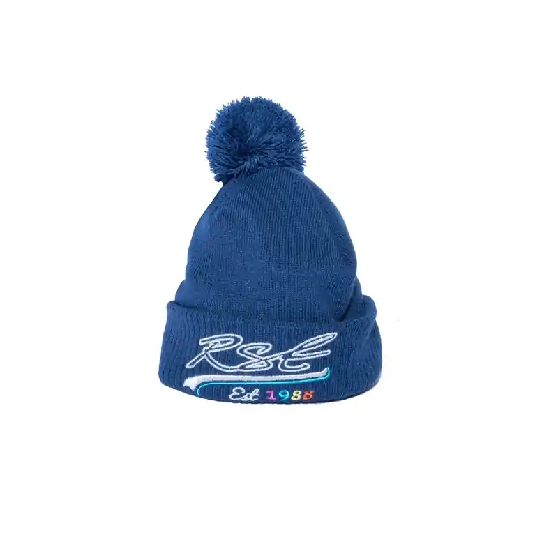 RST Bobble Beanie - Blue Crafted