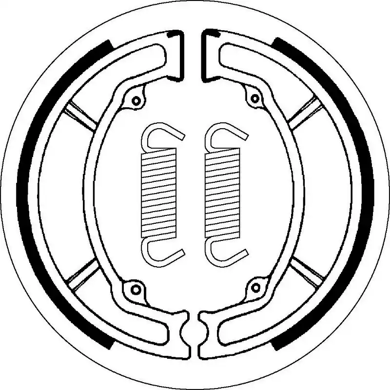 Trusted Brand SBS 2034 Brake Shoes - With Springs