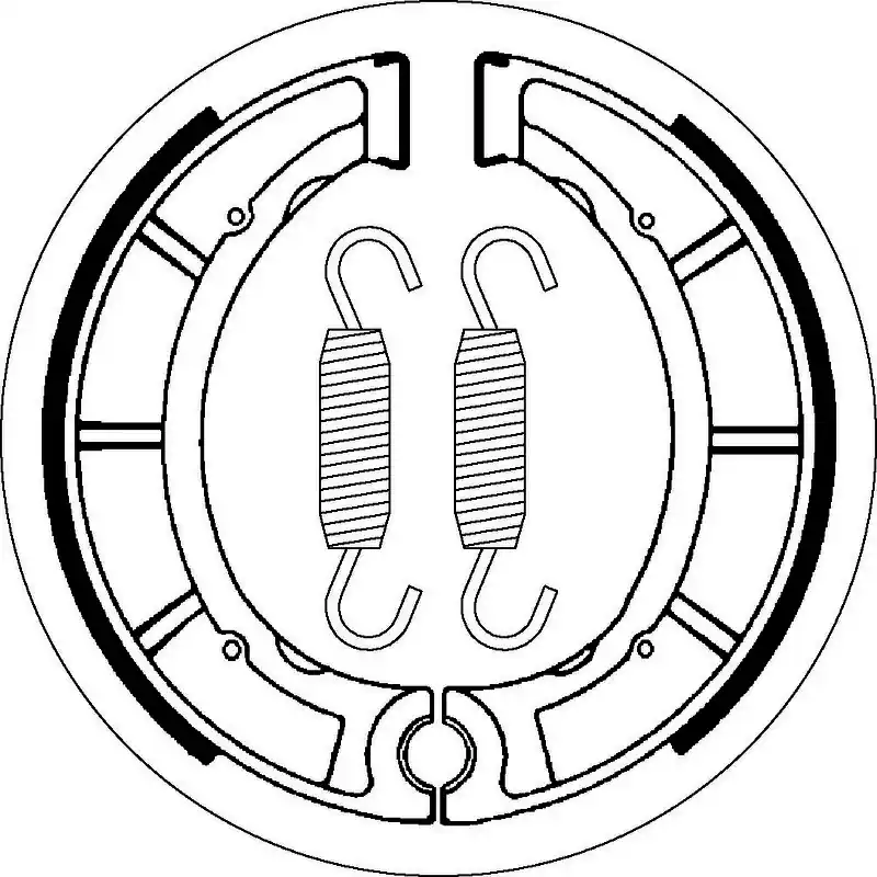 Trusted Brand SBS 2035 Brake Shoes - With Springs