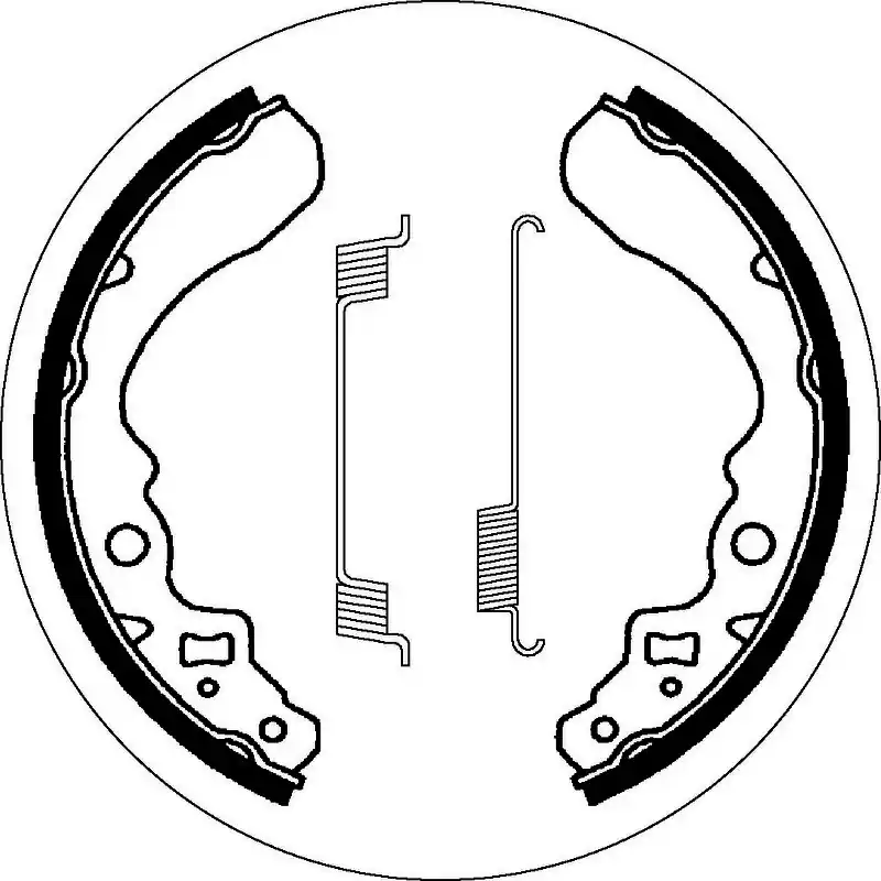 While Supplies Last SBS 2053 Brake Shoes - With Springs