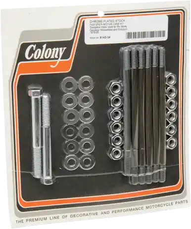 Bulk Order Colony 8143-34 - Motor Case Studs - Big Twin '79-'95