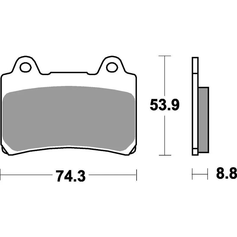 Top Pick SBS 613Hf Front/Rear Pads - Ceramic Street