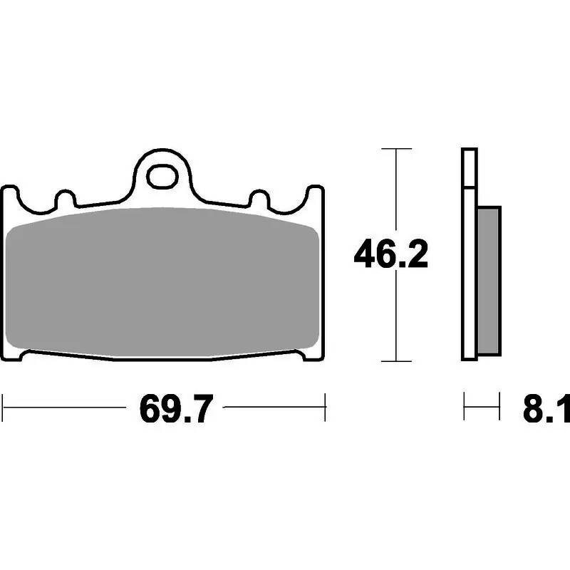 Super Sale SBS 631Hf Front/Rear Pads - Ceramic Street