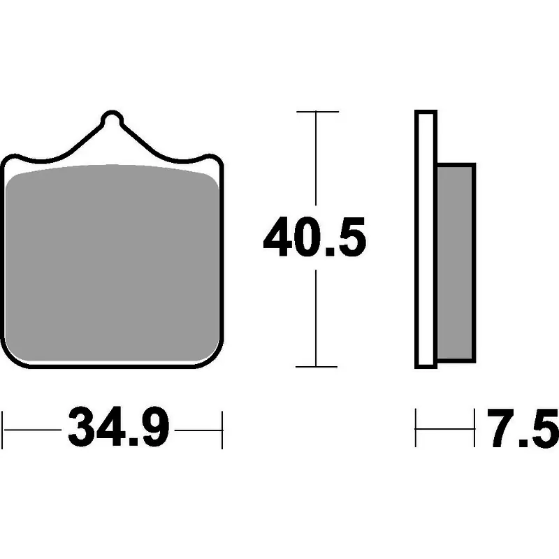 Wholesale SBS 762Rs Front Pads - Sinter Sport / Track - Sb762RST
