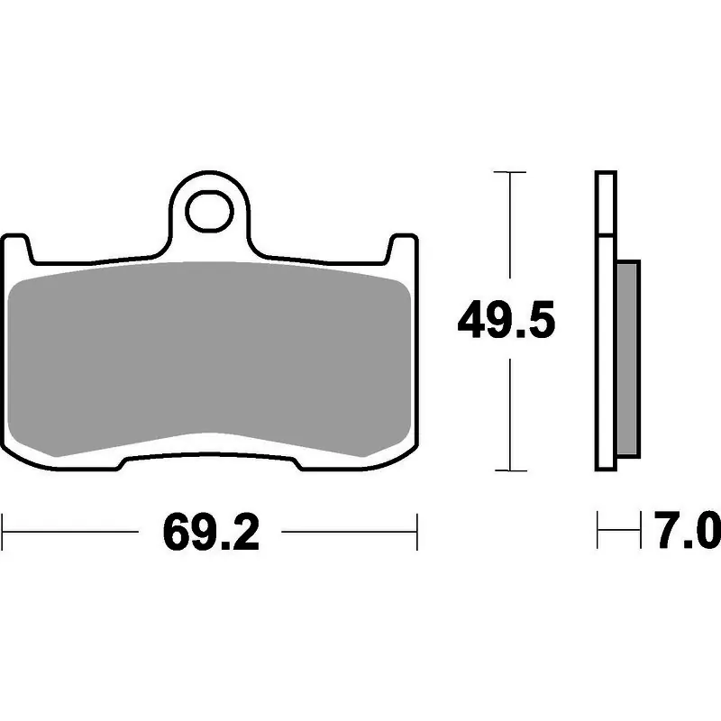 Top Pick SBS 782Sp Front Pads - Evo Sinter Street