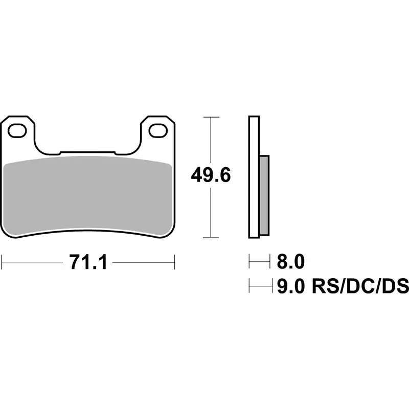 Viral SBS 806Hs Front Pads - Sinter Street