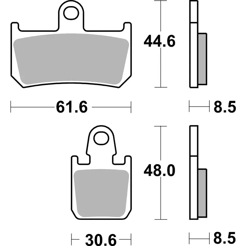 Special Offer SBS 839Hs Front Pads - Sinter Street