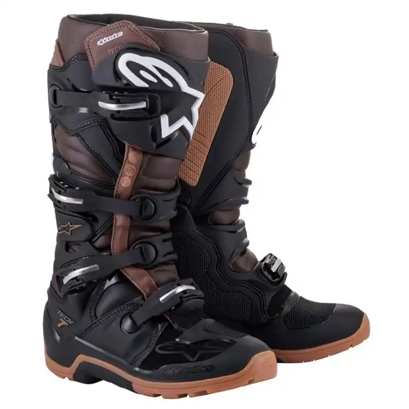 Price Drop Alpinestars Tech 7 Enduro Boot- Black/Dark Brown - 10