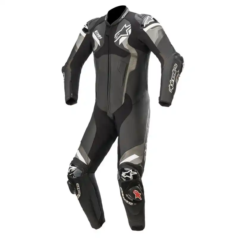 Alpinestars Atem V4 Leather Suit - 1 Pce - Black/Grey/White - 58 Limited Time