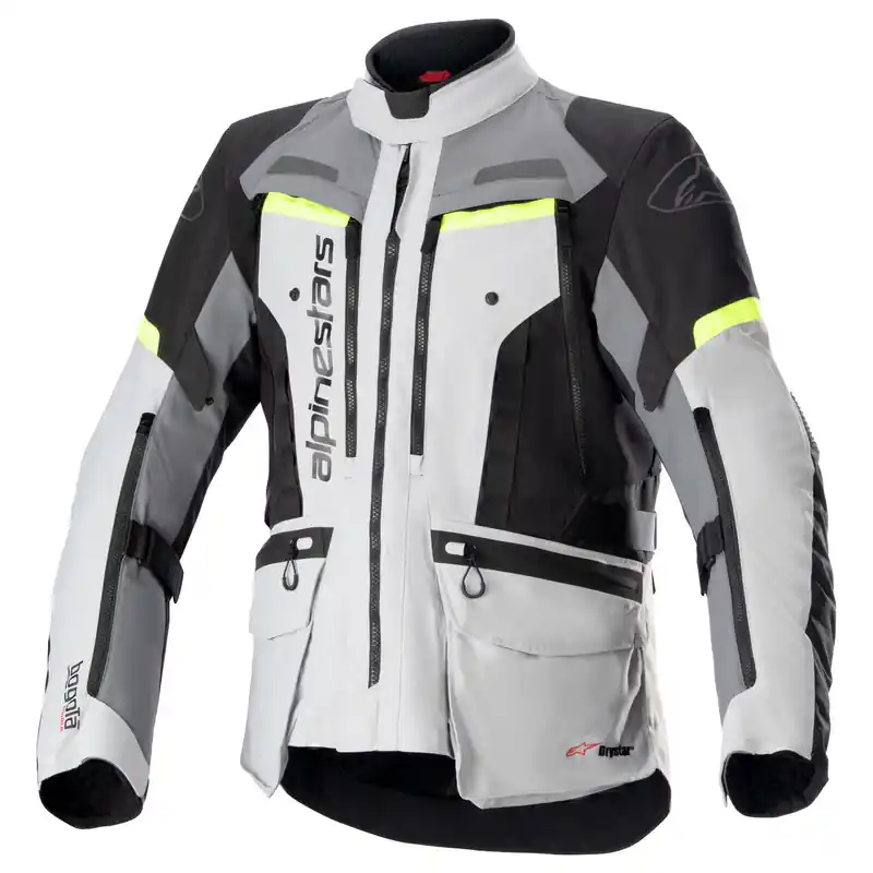 Buy Today Alpinestars Bogota Pro Drystar Jacket - Grey/Fluro Yellow - S
