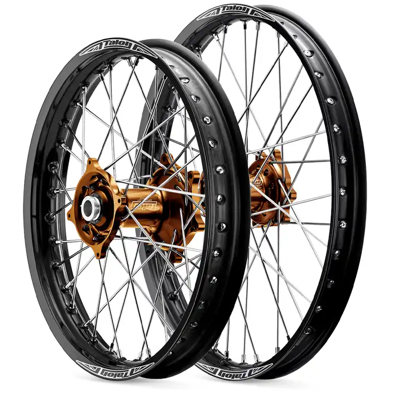 Talon Black Rim/Mag Hub KX125-250 06-08 / KX250F 06-20 / KX450F 06-18 21/19x2.15 Wheel set Special Offer