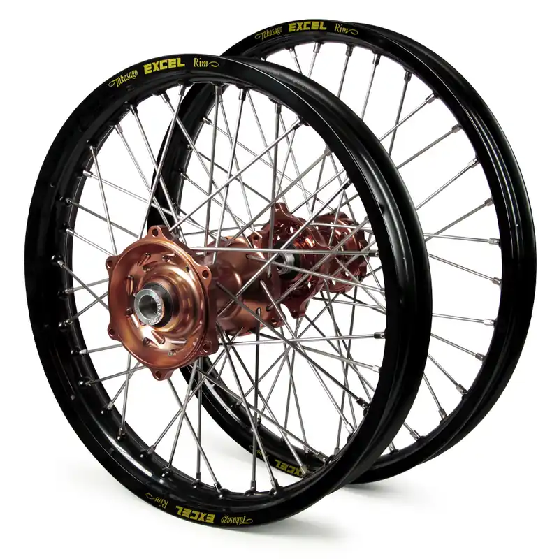 Grab Now Talon/Excel Black Rim/Mag Hub KX250F 2021-24 / KX450F 2019-2024 21/19x2.15 Wheel Set