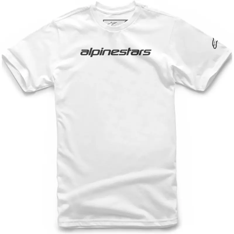 Alpinestars Linear Wordmark Tee - White/Black - S One Day Deal