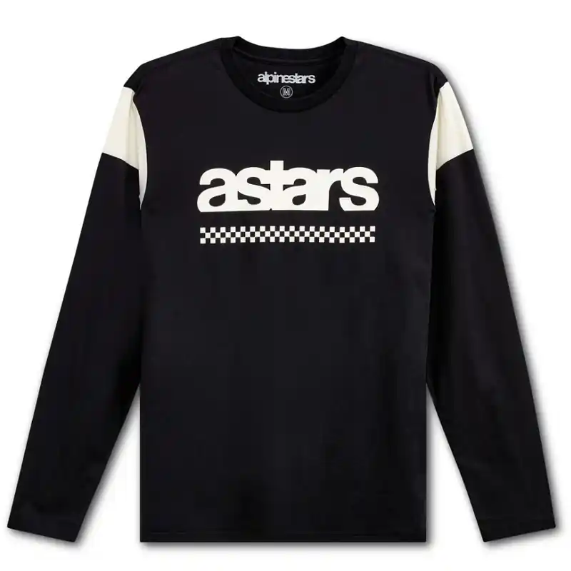 Special Offer Alpinestars Old School LS Tee - Black - S