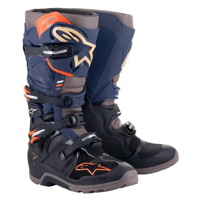 Alpinestars Tech 7 Drystar Enduro Boot - Black/Navy/Grey - 8 Express Delivery