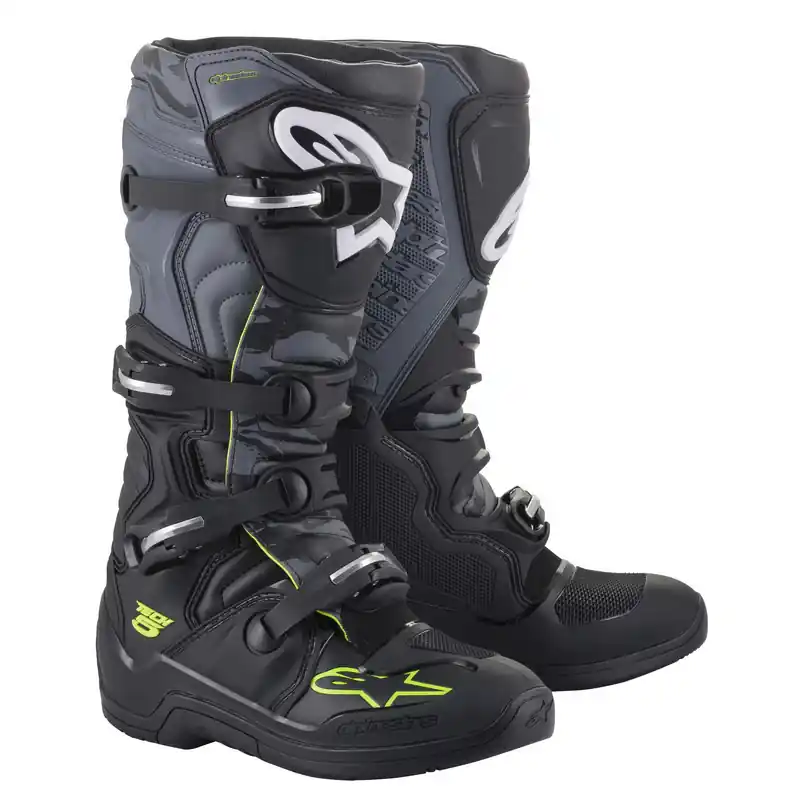 Original Alpinestars Tech 5 Boot - Black/Grey/Fluro Yellow - 7