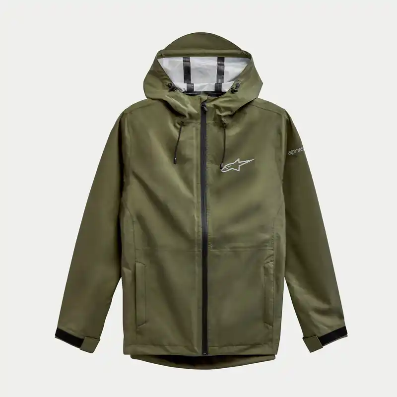 Alpinestars Omni Rain Jacket - Military Green - XL Free Delivery