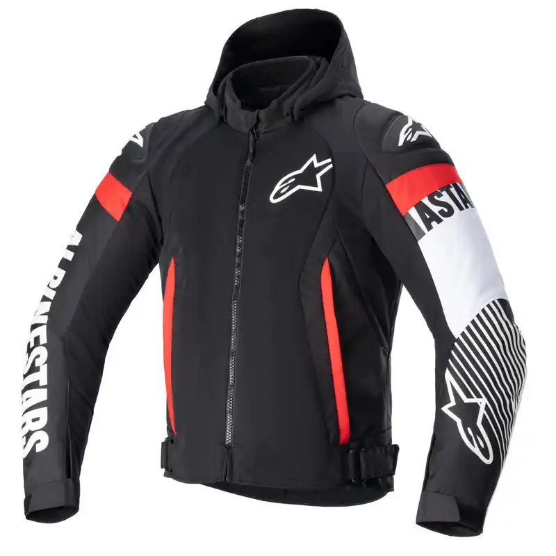 Alpinestars Zaca Air Jacket - Black/White/Fluro Red - S Premium