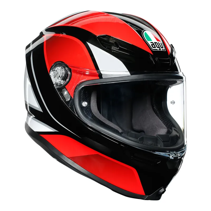 Viral AGV K6 Hyphen Full Face Helmet - Black/Red/White - ML