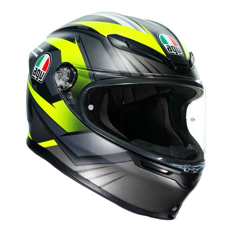 AGV K6 Excite Helmet - Camo/Yellow - ML Fresh Stock