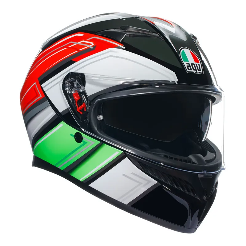 Brand New AGV K3 Wing Helmet - Black/Italy - S