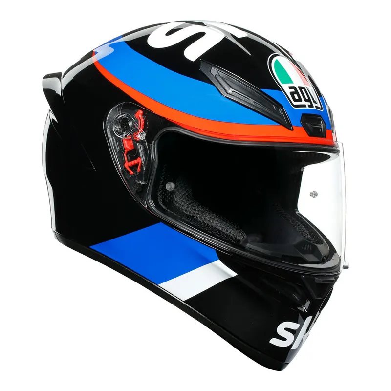 Trusted Brand AGV K1 VR46 Sky Racing Team Helmet - Black/White/Blue - S