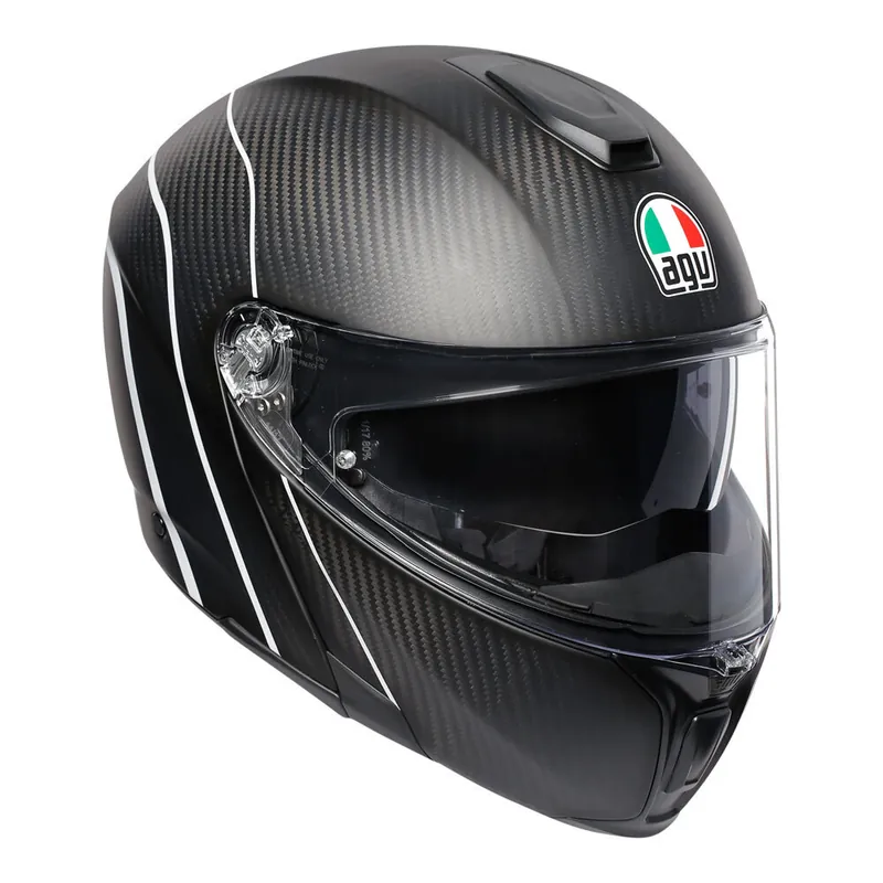 Today Only AGV Sportmodular Refractive Helmet - Carbon/Silver - L