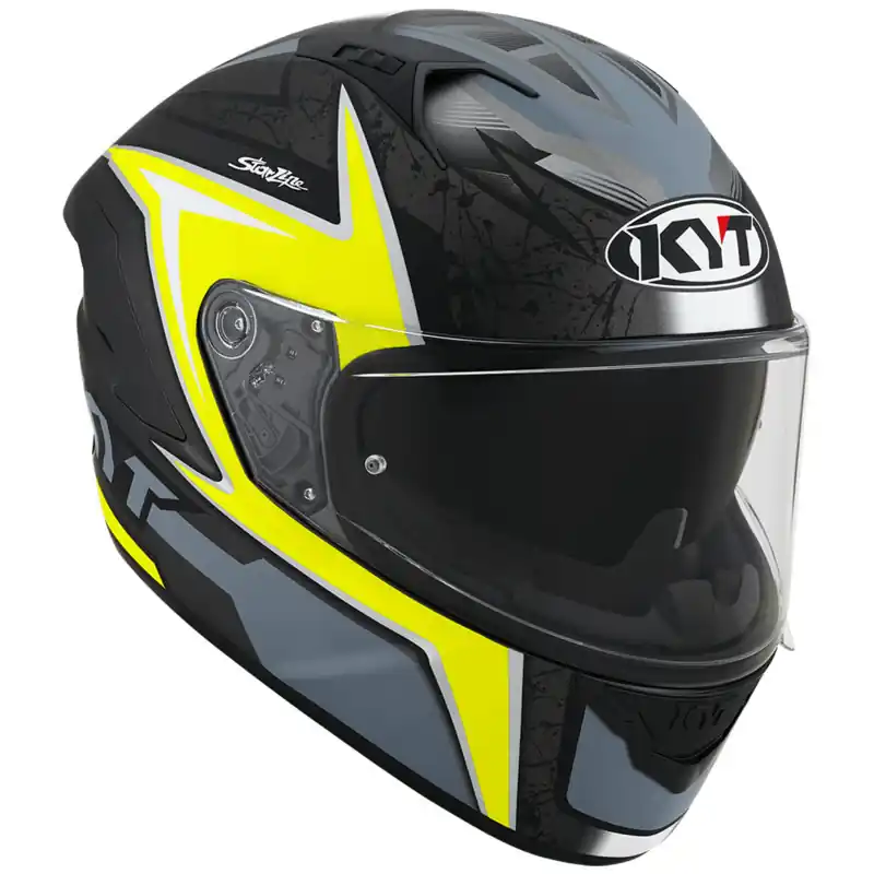 Secure Checkout KYT NF-R Mindset Helmet - Matte Athracite/Yellow - XS