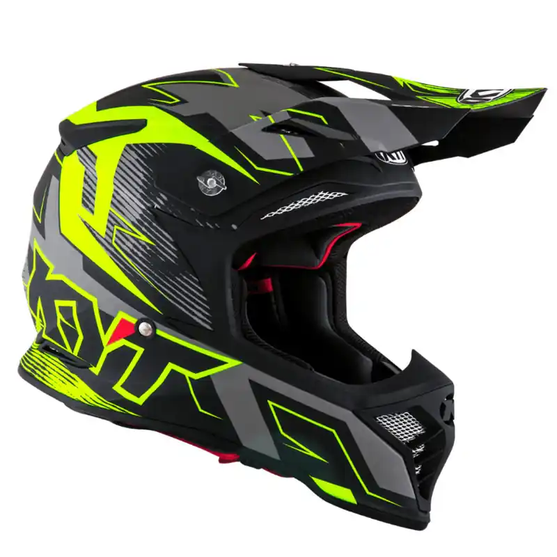 KYT Skyhawk Digger MIPS Helmet - Matte Grey/Yellow - S Warranty Included