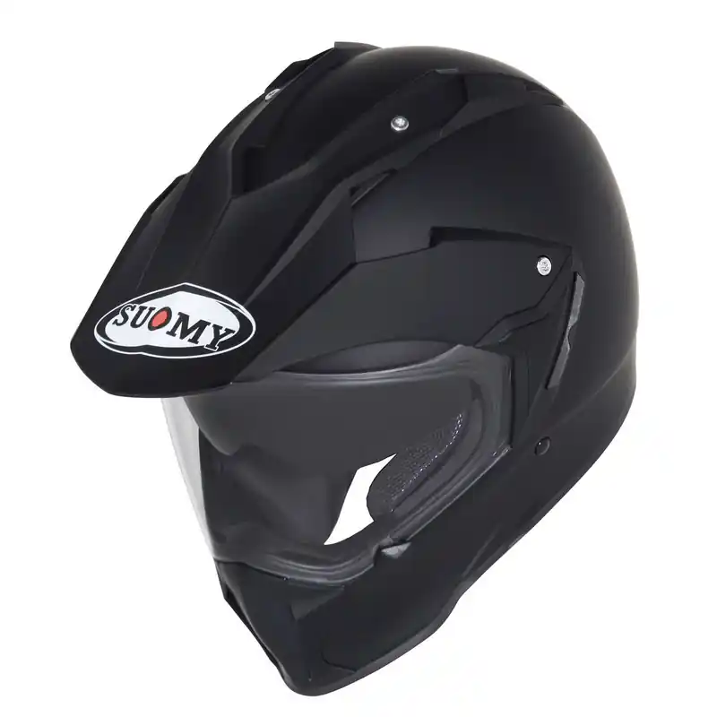 Suomy MX Tourer Plain Adventure Helmet - Matte Black - XL Crafted