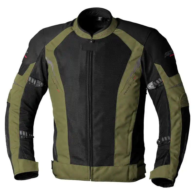 RST Ventilator-XT Pro CE Textile Jacket - Black/Green - S Discount