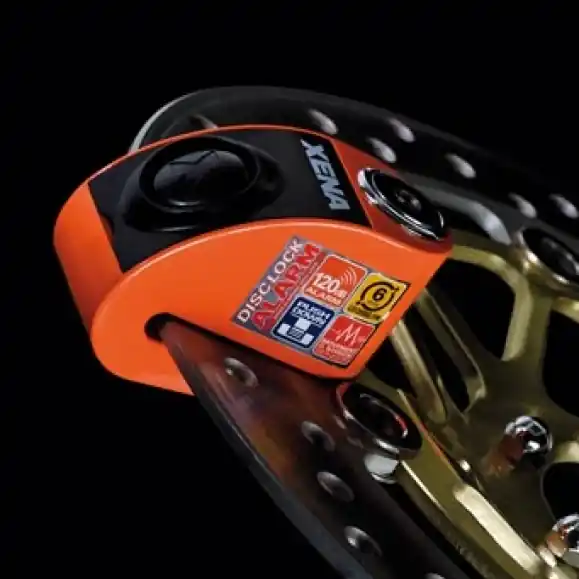 Xena XZZ6L Disc Lock with Alarm Orange Limited Offer