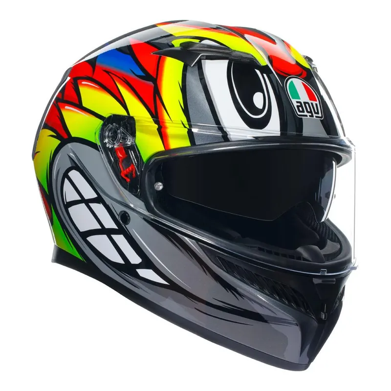 Buy Online AGV K3 - BIRDY 2.0 GREY/YELLOW/RED